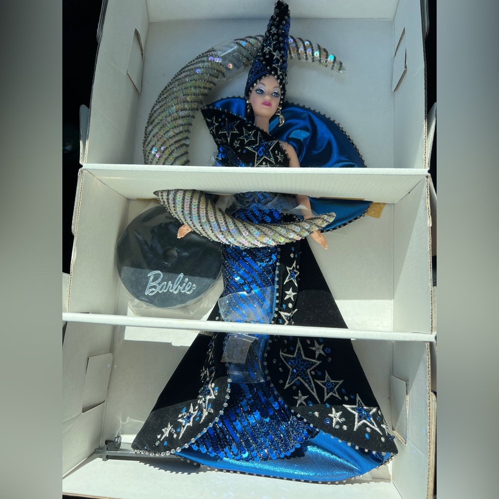 NEW WITHOUT BOX Moon Goddess Bob Mackie Barbie WITH STAND